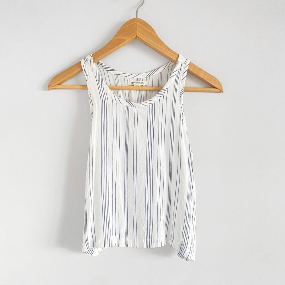 Billabong Beachy Stripped Lightweight Crop Top Tank